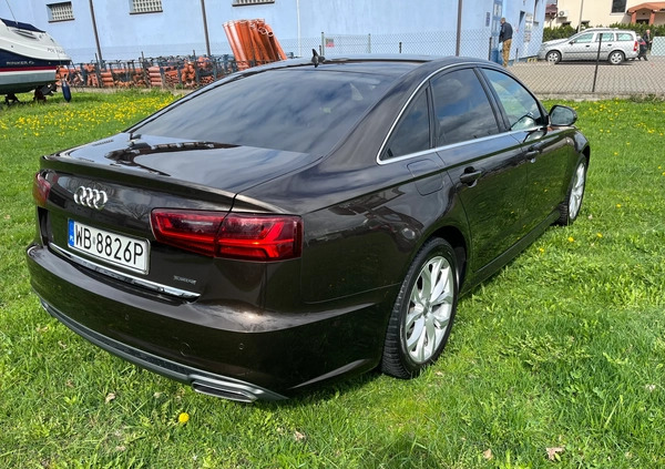 Audi A6 cena 124000 przebieg: 80000, rok produkcji 2017 z Młynary małe 154